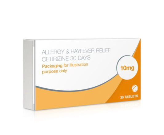 Allergy &amp; Hayfever Relief Cetirizine 30 Days 30 Tablets