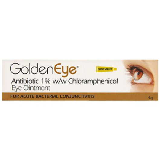 Golden Eye Chloramphenicol Eye Ointment for Bacterial Conjunctivitis 4g