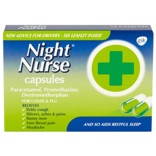 Night Nurse 10 Capsules