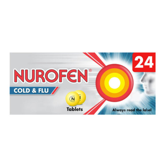 Nurofen Cold &amp; Flu Non Drowsy 24 Tablets