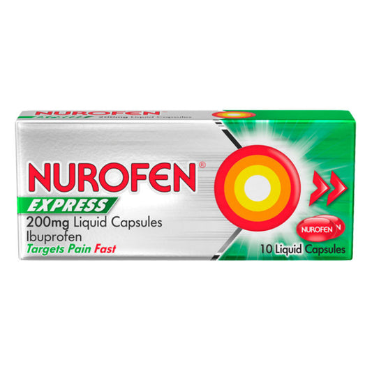 Nurofen Express 200mg 10 Liquid Capsules