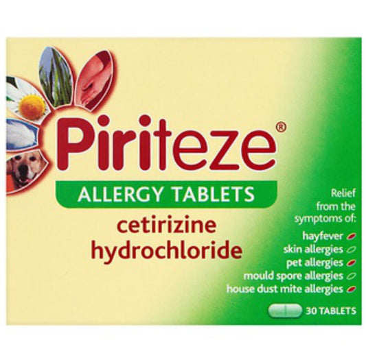 Piriteze Antihistamine Allergy Relief 30 Tablets