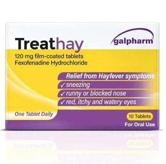 Treathay Fexofenadine 120mg 30 Tablets
